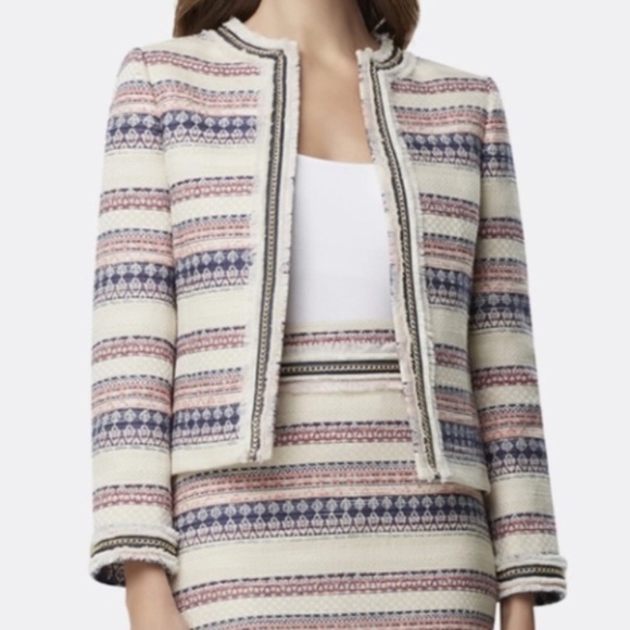 Tahari Framed Striped blazer - Picture 2 of 6